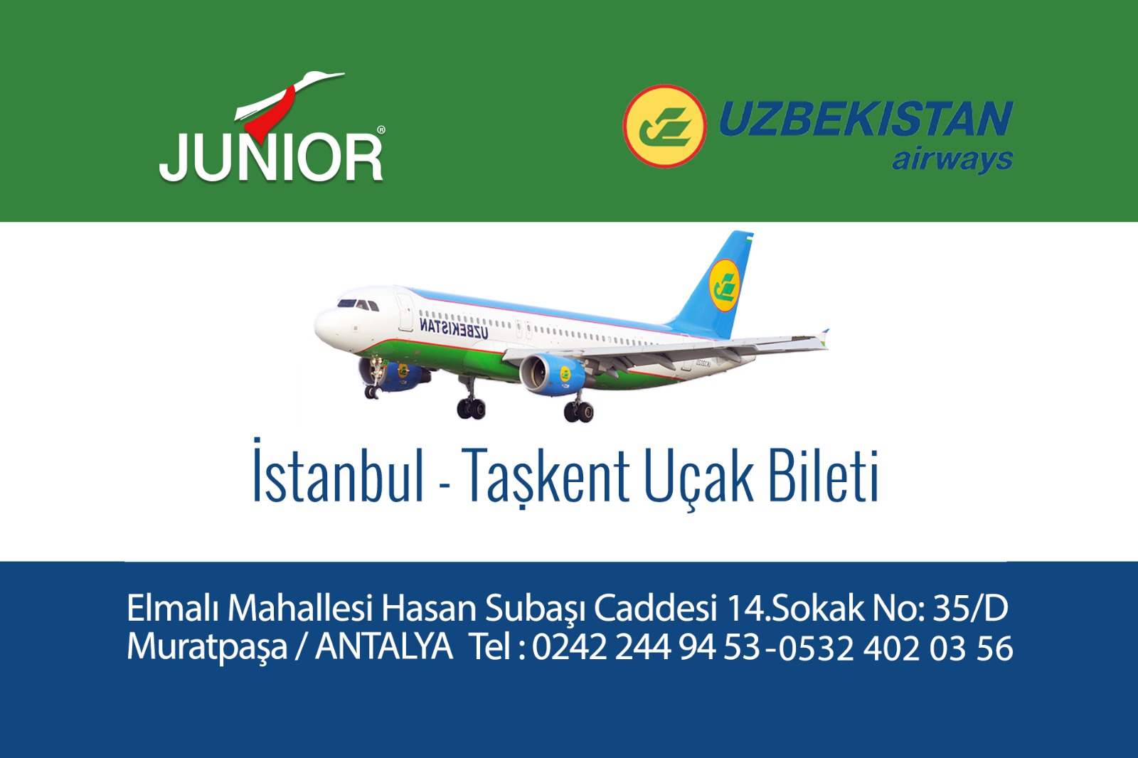 İstanbul - Taşkent - İstanbul Uçak Bileti 